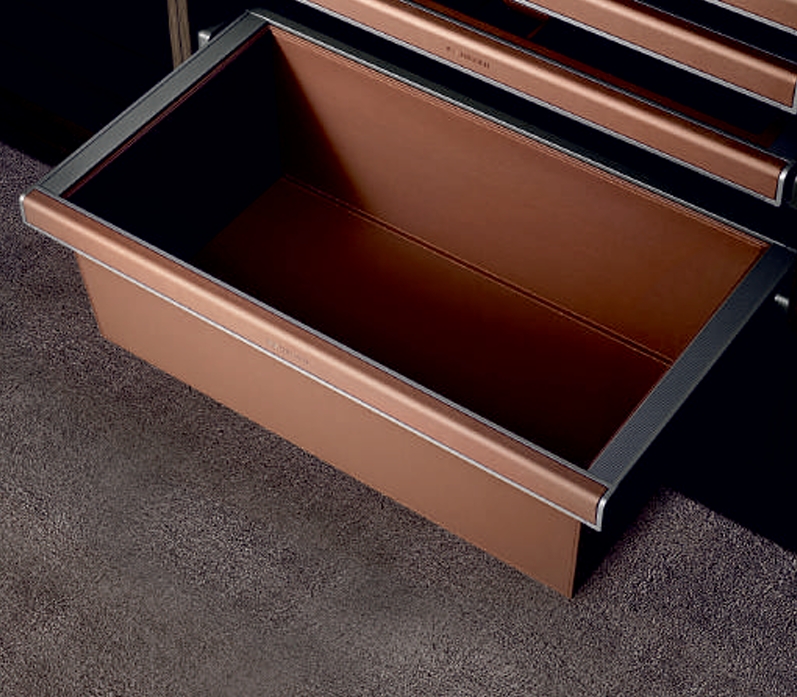 modular wardrobe deep leather box